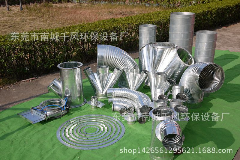 擠壓螺旋鍍鋅彎頭 一體式風管彎頭的核心優勢與環保設備應用
